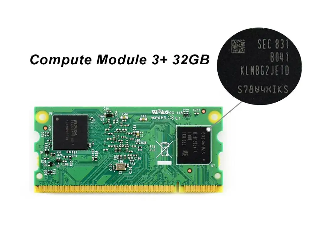 Raspberry Pi - 라즈베리 파이 컴퓨팅 모듈 3+ 라이트/8GB/16GB/32GB