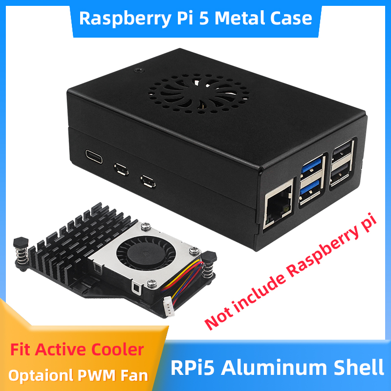 Pi Power Supply - 라즈베리 파이 5 알루미늄 합금 케이스