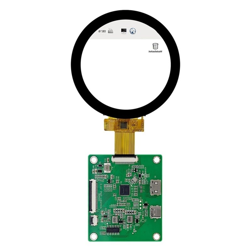 Raspberry Pi 5 - A52T DSI TFT LCD 원형 디스플레이