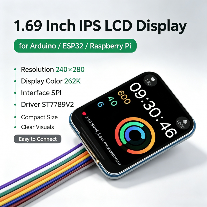 Pi Zero - 1.69인치 IPS LCD 모듈 ST7789V2 드라이버240×280