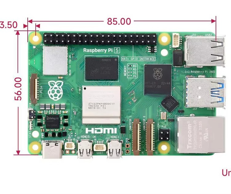 Raspberry Pi 5 - 라즈베리 파이 5는 브로드컴 BCM2712 쿼드코어