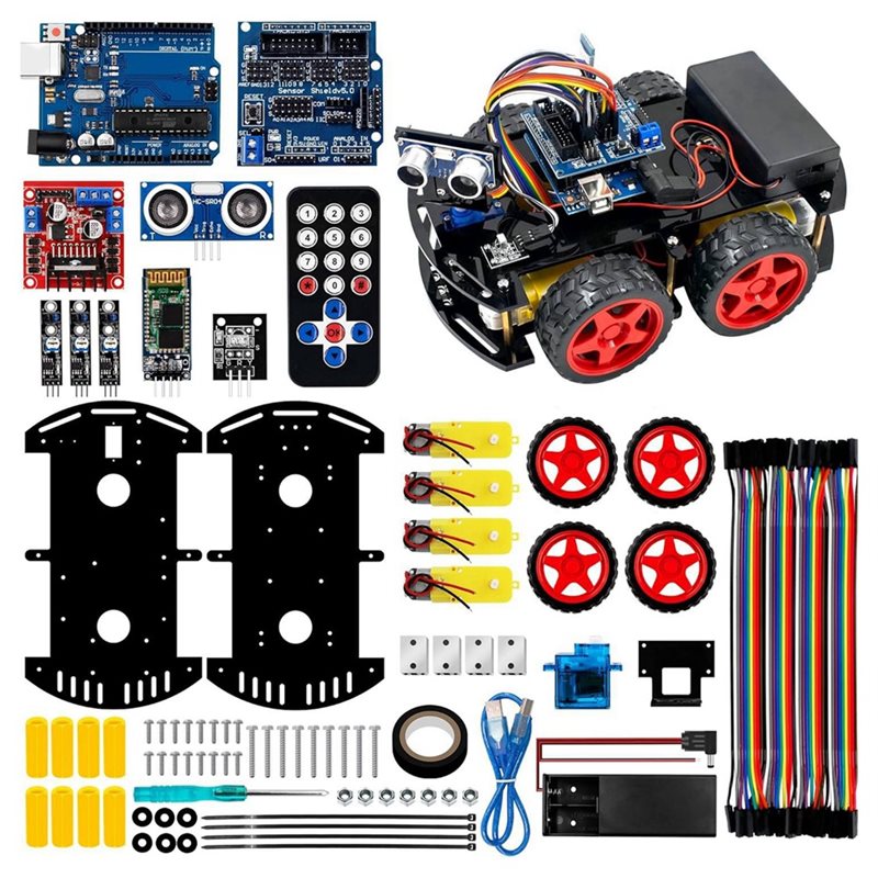 Arduino Kit - WOWFU-4WD 스마트 로봇 자동차 키트 (아두이노