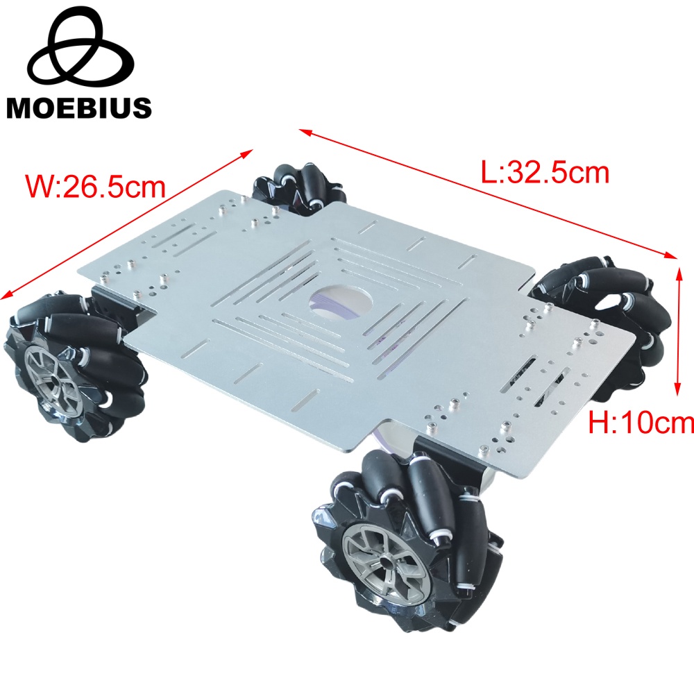 MOEBIUS 26kg 하중, 4륜 구동, 메카넘 휠  - Arduino Kit 리뷰 및 가격
