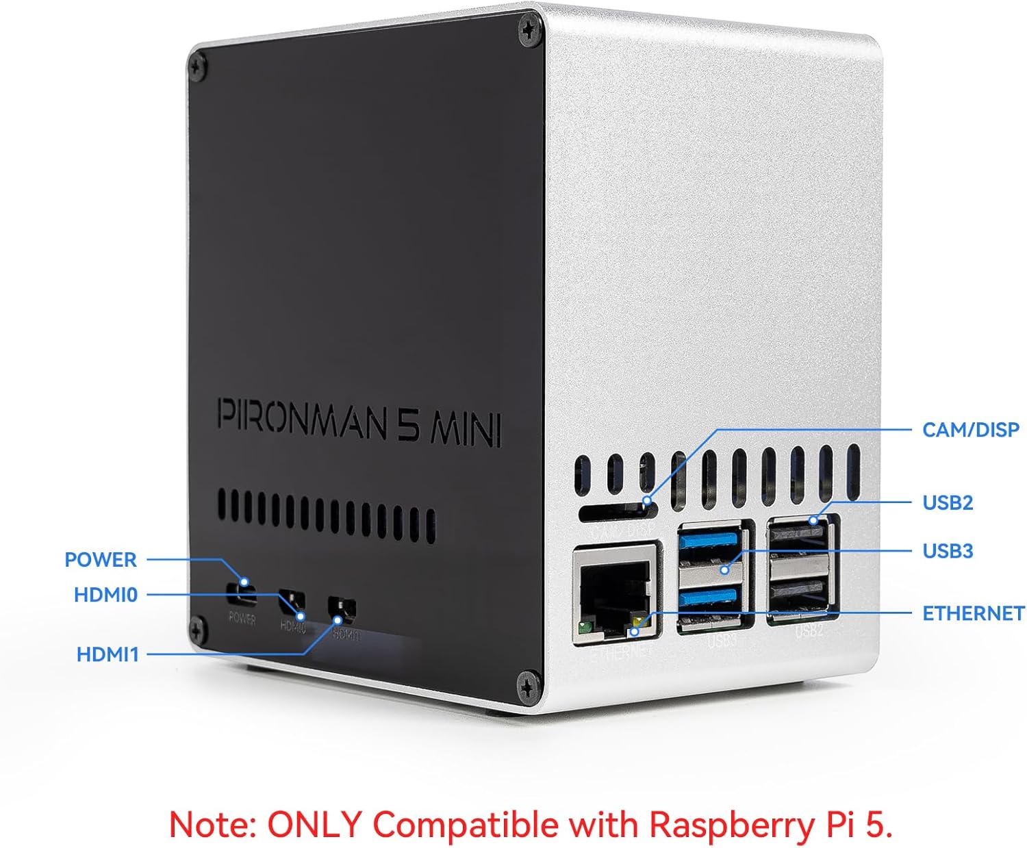 Pironman 5-Mini NVMe M.2 SSD P - Pi 5 Case 리뷰 및 가격