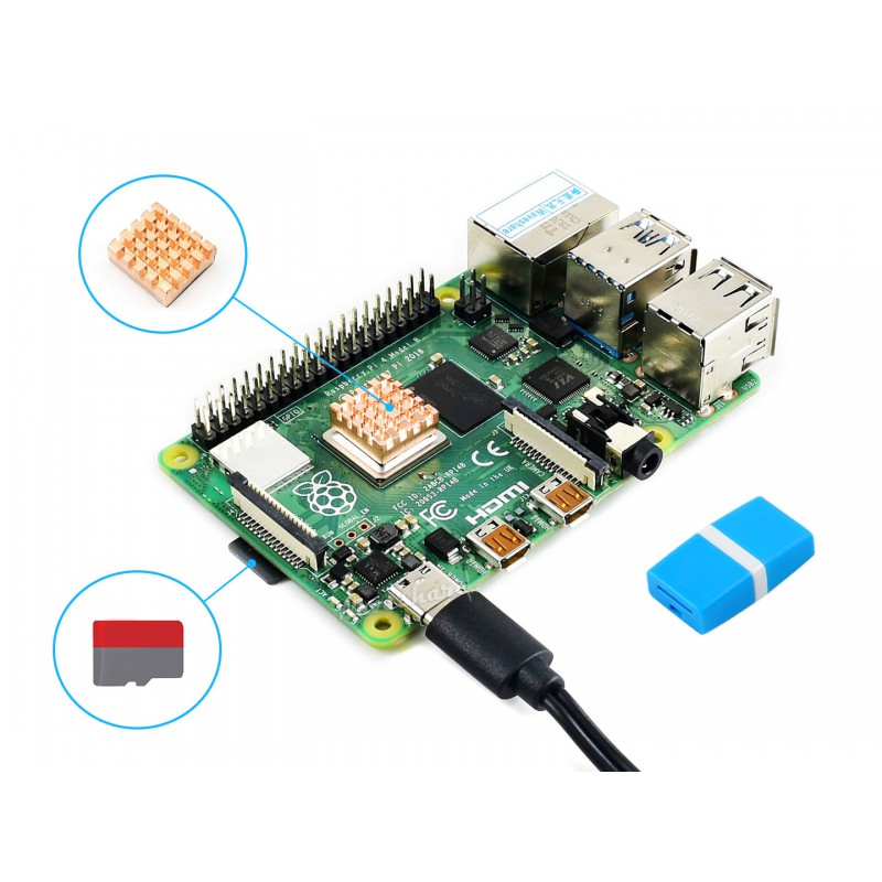 라즈베리 파이 4 모델 B 스타터 키트 4GB 8GB  - Pi Power Supply 리뷰 및 가격