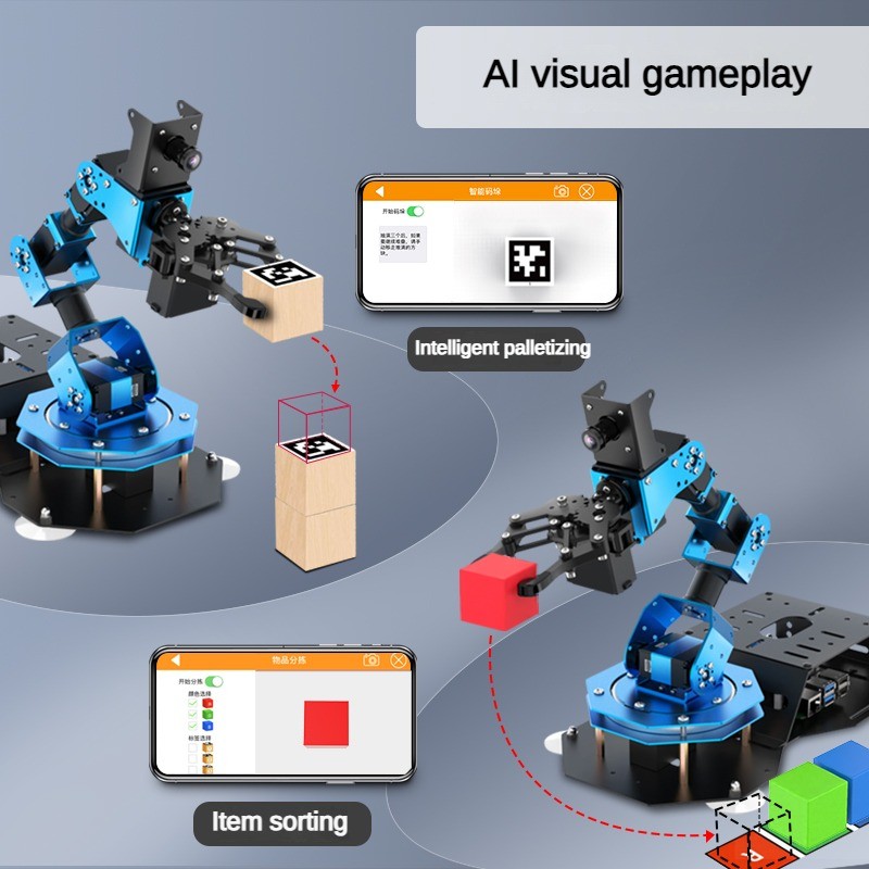 6축 로봇 팔, 서보 클로, AI 비전, FPV 카메라 - Raspberry Pi 5 리뷰 및 가격