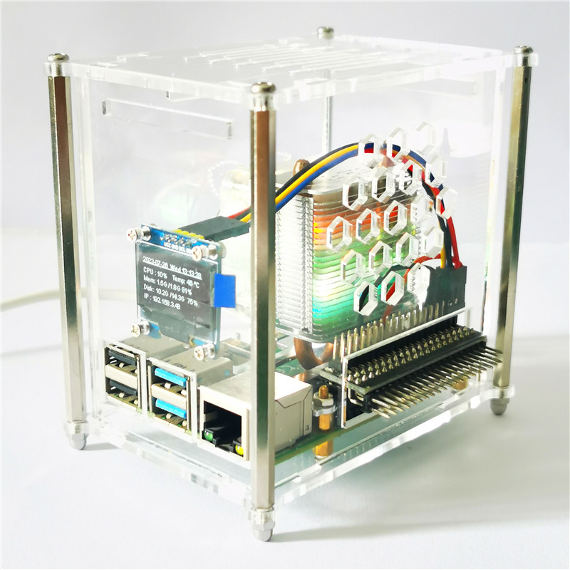 라즈베리 파이 4 모델 B PWM ICE 타워 RGB  - Pi 4 Case 리뷰 및 가격