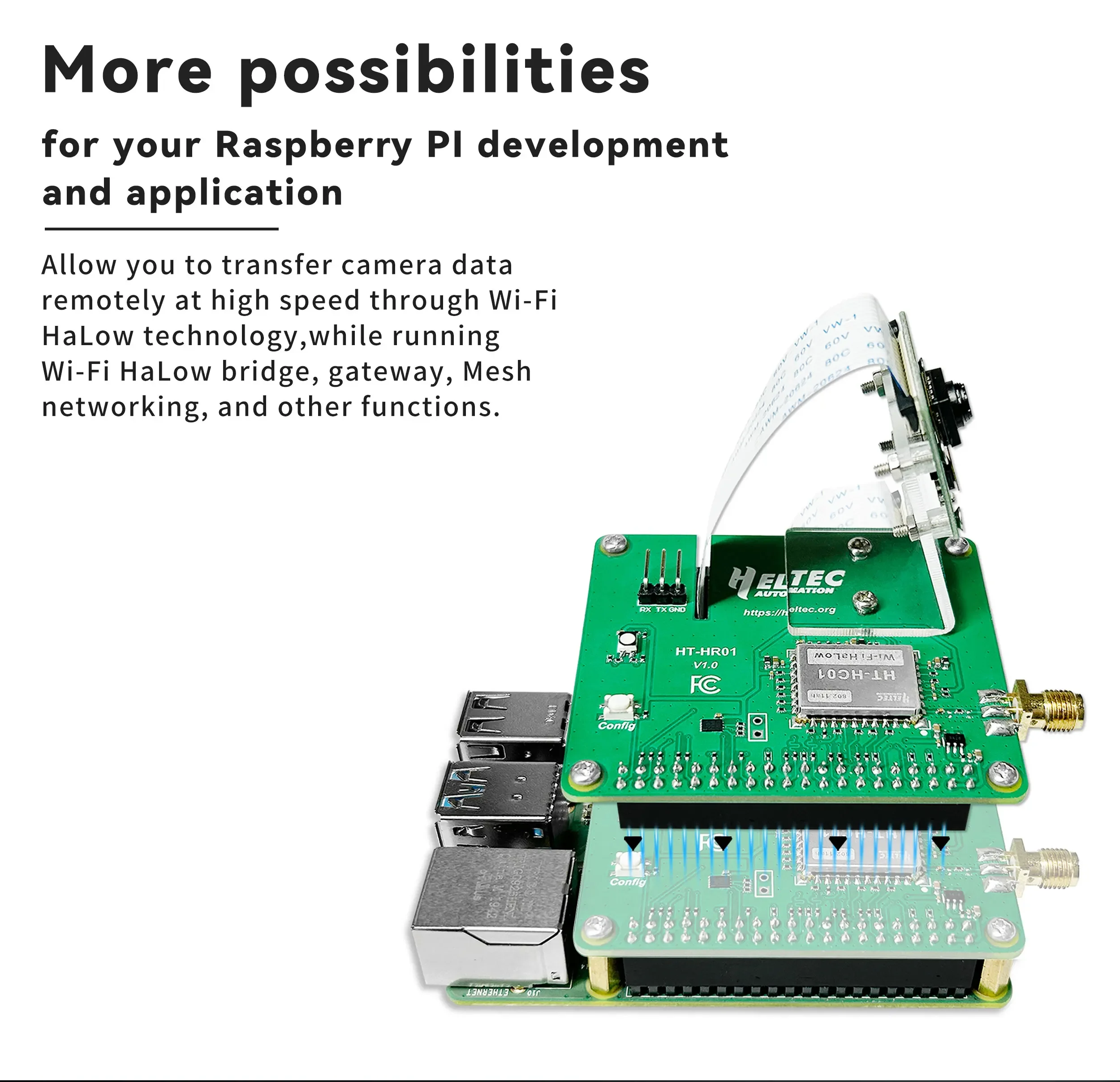 헬텍 Pi-CamLow HR01 Wi-Fi HaLow  - Pi Camera Module 리뷰 및 가격
