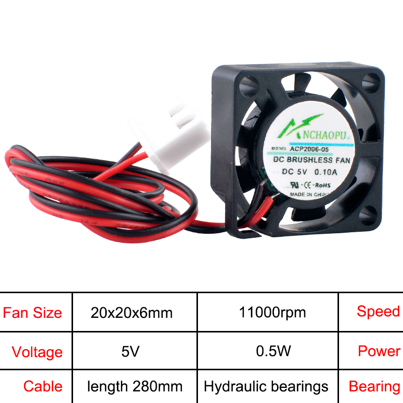 ANCHAOPU ACP2006 2cm 20mm 팬 20 - Pi Power Supply 리뷰 및 가격