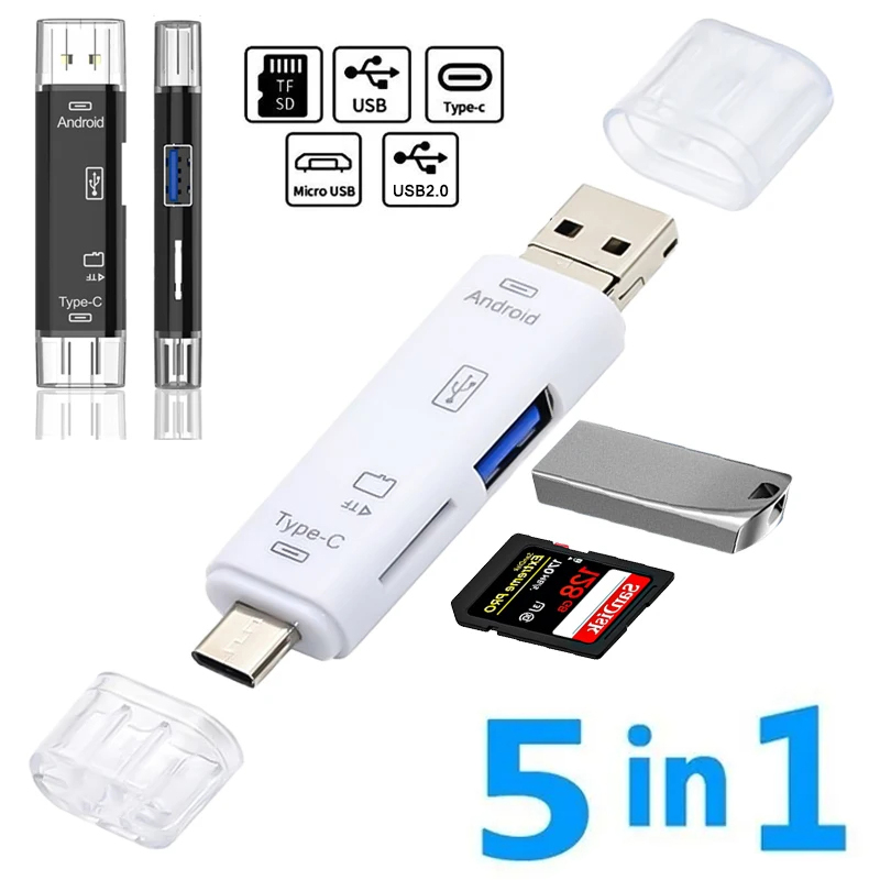 5 in 1 다기능 Usb 2.0 유형 C/Usb/마이 - Micro Sd Card 리뷰 및 가격