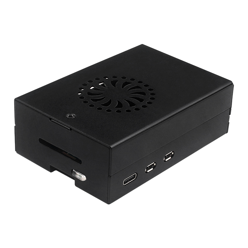 라즈베리 파이 5 알루미늄 합금 케이스 검정색 금속 쉘 - Pi Power Supply 리뷰 및 가격