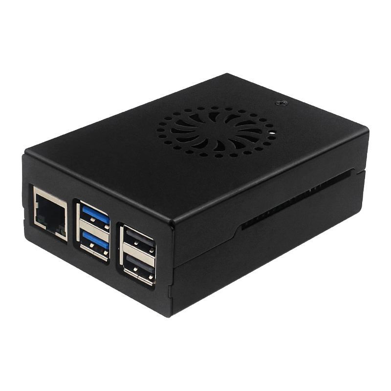 라즈베리 파이 5 알루미늄 합금 케이스 검정색 금속 쉘 - Pi Power Supply 리뷰 및 가격