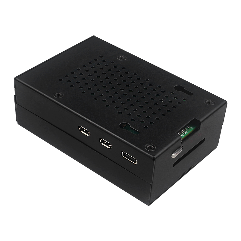 라즈베리 파이 5 알루미늄 합금 케이스 검정색 금속 쉘 - Pi Power Supply 리뷰 및 가격