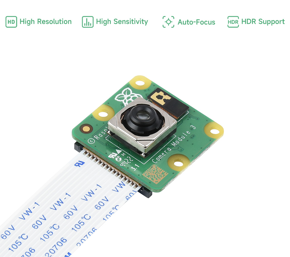 카메라 모듈 3 카메라 12MP MX708 센서 자동  - Pi Camera Module 리뷰 및 가격