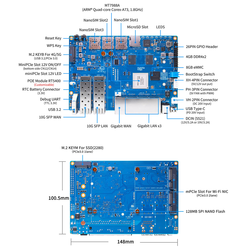 Banana Pi BPI-R4 MediaTek MT79 - Pi Cooler 리뷰 및 가격