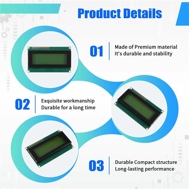 AU61-IIC I2C 인터페이스 LCD2004, 20 - Pi Display 리뷰 및 가격