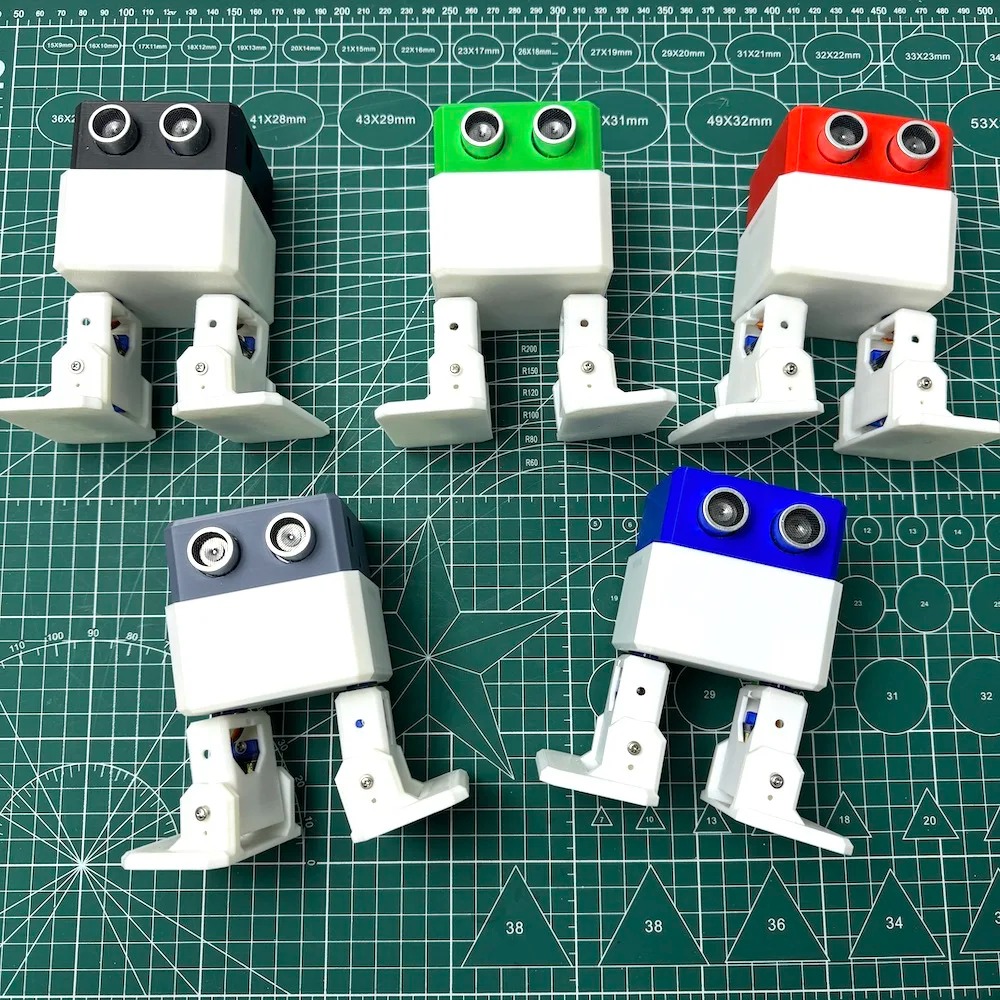 3D 프린팅으로 제작된 이족 보행 로봇 키트, 초음파  - Arduino Kit 리뷰 및 가격